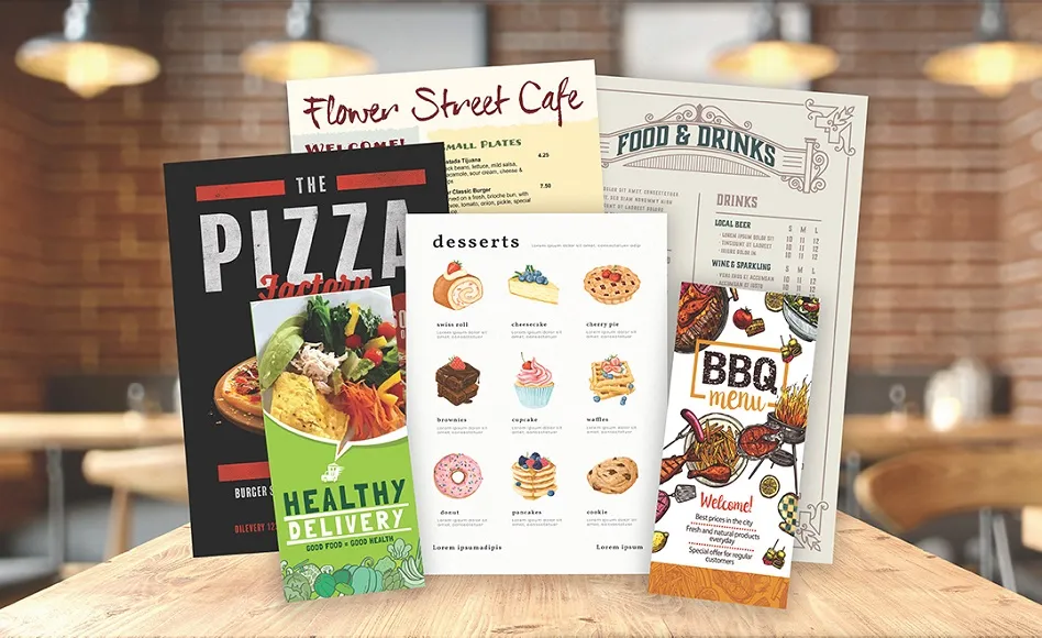 Menu printing Coventry